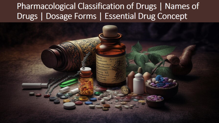 Classification of Drugs